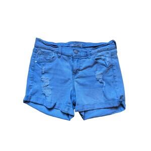 Girls Refuge Distressed Denim Jean Shorts Blue Size 4 Short Logo